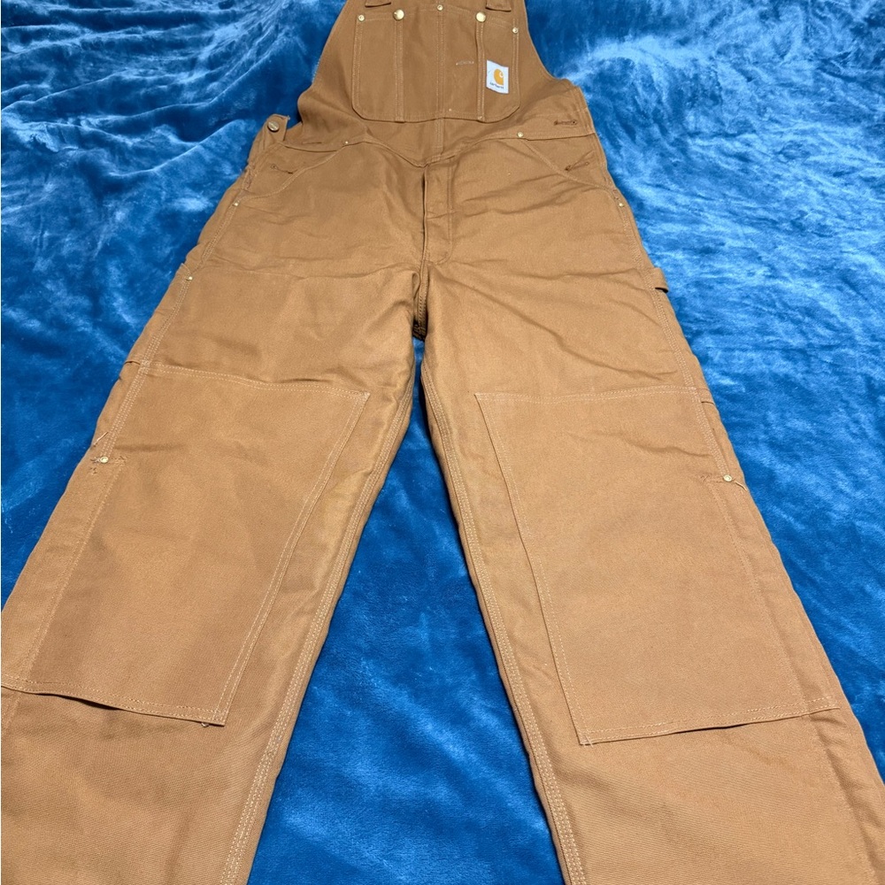 Carhartt Men's Relaxed Fit Brown Overalls Box 16